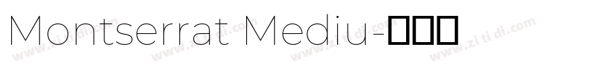 Montserrat Mediu字体转换